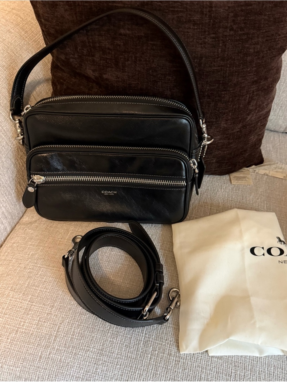 Authentic Coach Black Dakota Crossbody Bag